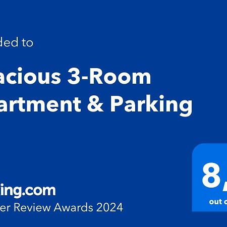 Spacious 3-Room Apartment & Parking Рига Екстериор снимка