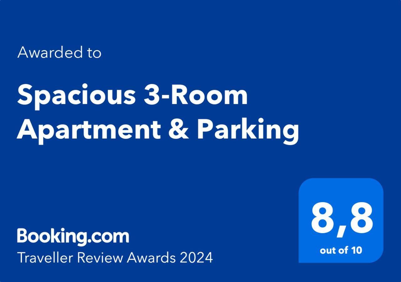 Spacious 3-Room Apartment & Parking Рига Екстериор снимка